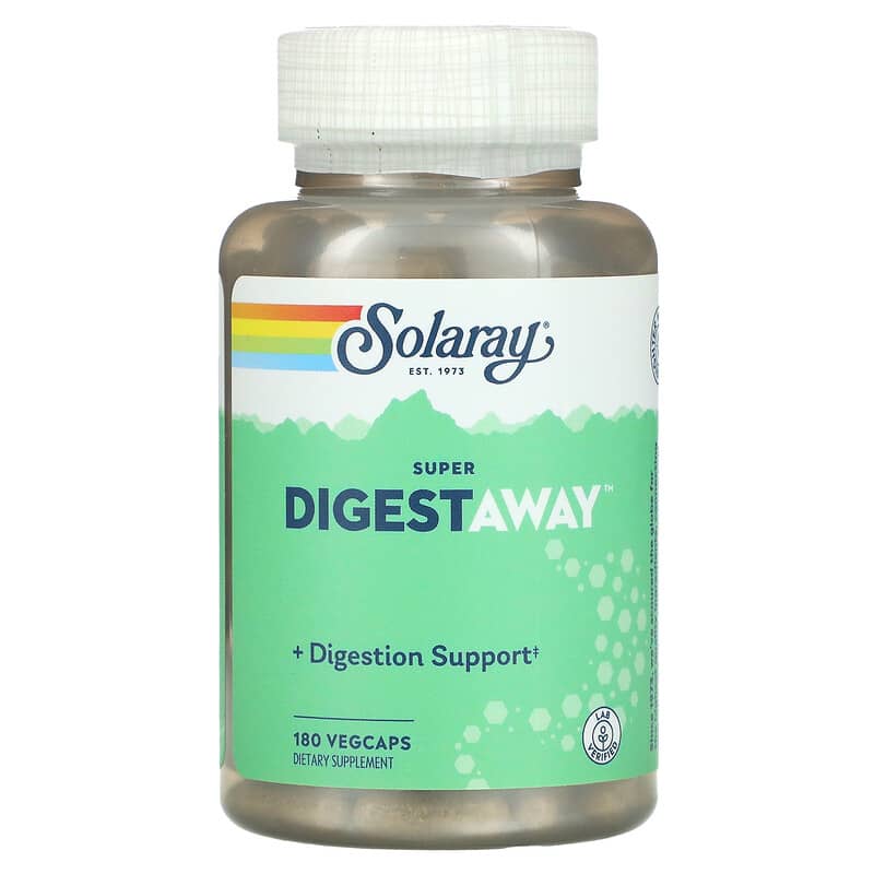 Solaray Super Digestaway 180 VegCaps 1 Solaray Super Digestaway 180 VegCaps 076280048025