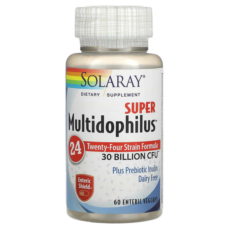 Solaray Super Multidophilus 15 Billion CFU 60 Enteric Vegcaps 1 Solaray Super Multidophilus 15 Billion CFU 60 Enteric Vegcaps 076280905786