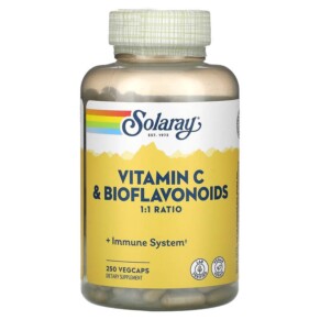Solaray Vitamin C & Bioflavonoids 250 VegCaps 076280044331