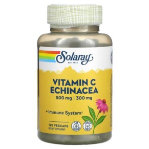 Solaray Vitamin C Echinacea 500 mg / 300 mg 120 VegCaps 076280043945