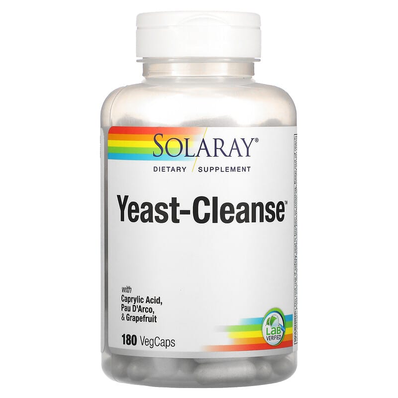 Solaray Yeast-Cleanse 180 VegCaps 1 Solaray Yeast-Cleanse 180 VegCaps 076280081381
