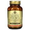 Solgar Biotin 5,000 mcg 50 Vegetable viên 3 Solgar Biotin 5.000 mcg 50 Vegetable Capsules 033984003132