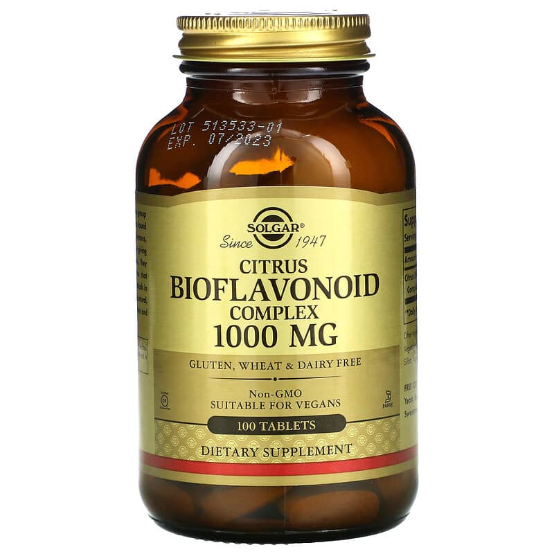 Solgar Citrus Bioflavonoid Complex 1.000 mg 100 Tablets 1 Solgar Citrus Bioflavonoid Complex 1.000 mg 100 Tablets 033984009202