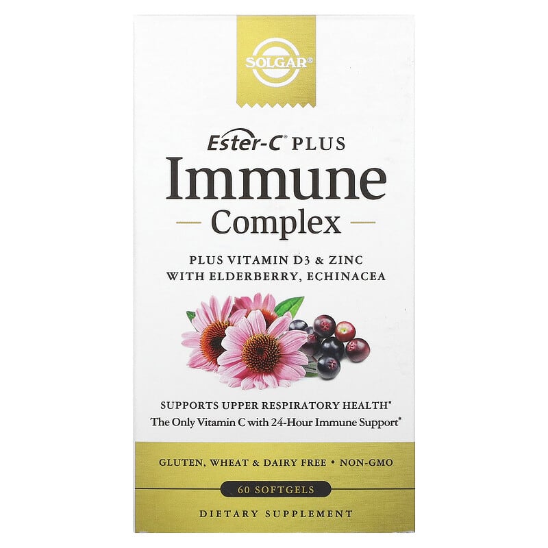 Solgar Ester-C Plus Immune Complex 60 Softgels 1 Solgar Ester-C Plus Immune Complex 60 Softgels 033984006836