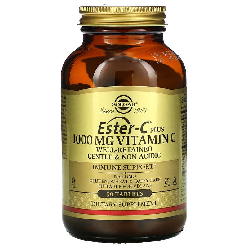 Solgar Ester-C Plus Vitamin C 1,000 mg 90 viên 1 Solgar Ester-C Plus Vitamin C 1.000 mg 90 Tablets 033984591967