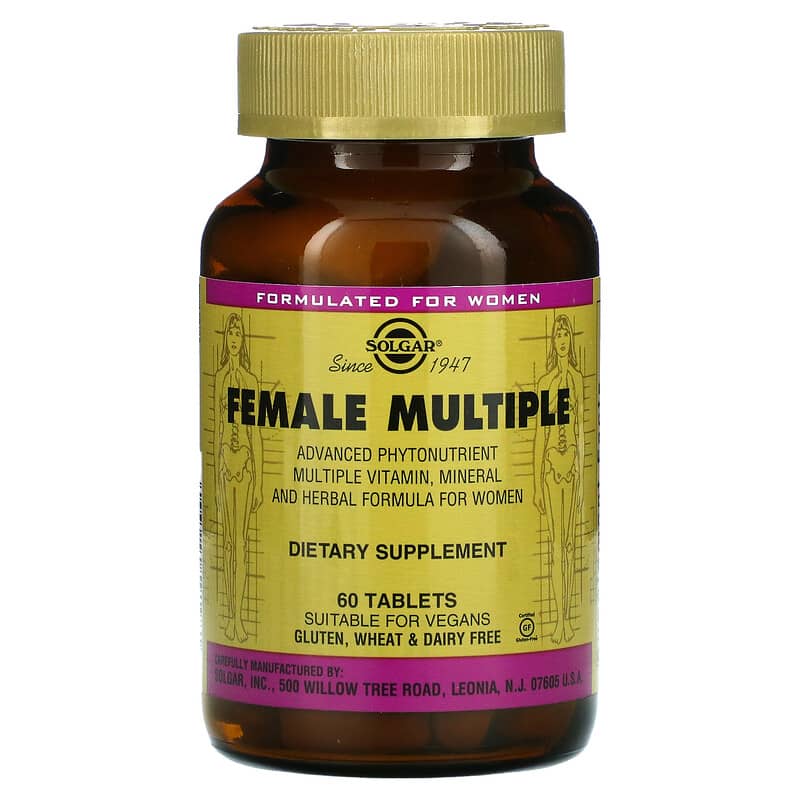 Solgar Female Multiple 60 viên 1 Solgar Female Multiple 60 Tablets 033984591981