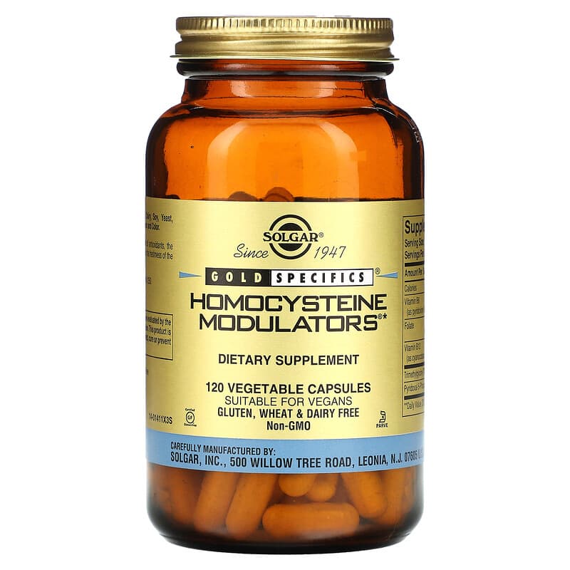 Solgar Gold Specifics Homocysteine Modulators 120 Vegetable Capsules 1 Solgar Gold Specifics Homocysteine Modulators 120 Vegetable Capsules 033984014114