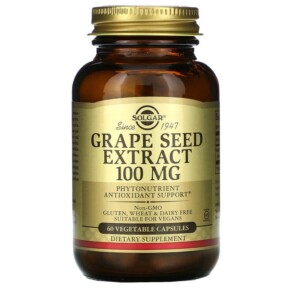 Solgar Grape Seed Extract 100 mg 60 Vegetable Capsules 033984013568