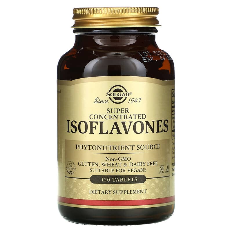 Solgar Isoflavones Super Concentrated 120 viên 1 Solgar Isoflavones Super Concentrated 120 Tablets 033984014596