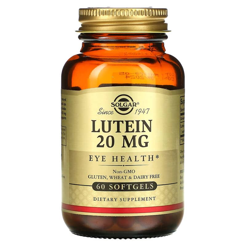 Solgar Lutein 20 mg 60 Softgels 1 Solgar Lutein 20 mg 60 Softgels 033984016750