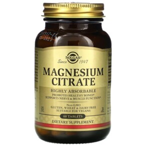 Solgar Magnesium Citrate 60 Tablets 033984592049