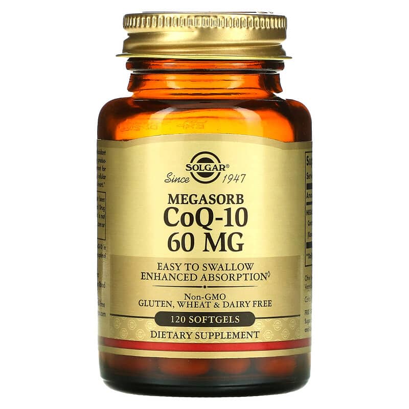 Solgar Megasorb CoQ-10 60 mg 120 Softgels 1 Solgar Megasorb CoQ-10 60 mg 120 Softgels 033984009585