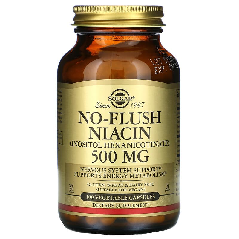 Solgar No-Flush Niacin 500 mg 100 Vegetable viên 1 Solgar No-Flush Niacin 500 mg 100 Vegetable Capsules 033984019119