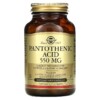 Solgar Pantothenic Acid 550 mg 100 Vegetable viên 3 Solgar Pantothenic Acid 550 mg 100 Vegetable Capsules 033984021716