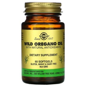 Solgar Wild Oregano Oil 60 Softgels 033984020290