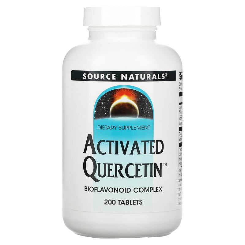Source Naturals Activated Quercetin 200 Tablets 1 Source Naturals Activated Quercetin 200 Tablets 021078001010