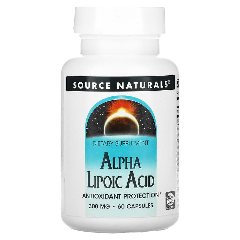 Source Naturals Alpha Lipoic Acid 300 mg 60 Capsules 1 Source Naturals Alpha Lipoic Acid 300 mg 60 Capsules 021078017646