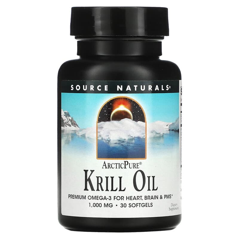 Source Naturals ArcticPure Krill Oil 1,000 mg 30 Softgels 1 Source Naturals ArcticPure Krill Oil 1.000 mg 30 Softgels 021078025573