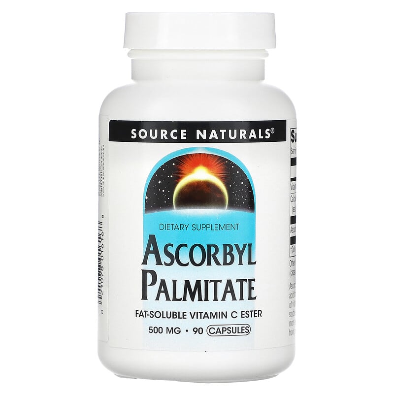 Source Naturals Ascorbyl Palmitate 500 mg 90 viên 1 Source Naturals Ascorbyl Palmitate 500 mg 90 Capsules 021078016168