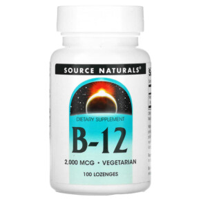 Source Naturals B-12 2.000 mcg 100 Lozenges 021078004189