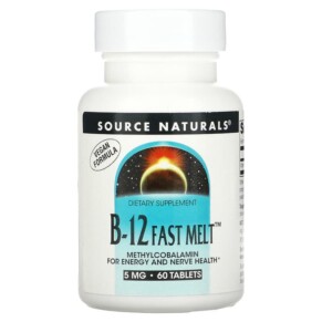 Source Naturals B-12 Fast Melt 5 mg 60 Tablets 021078024620