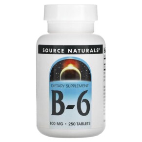 Source Naturals B-6 100 mg 250 Tablets 021078004141