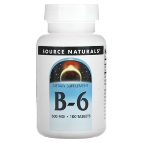 Source Naturals B-6 500 mg 100 Tablets 021078004165