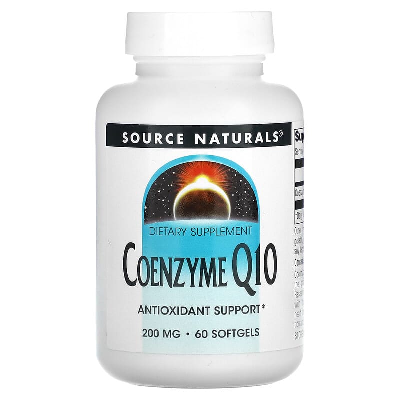 Source Naturals Coenzyme Q10 200 mg 60 Softgels 1 Source Naturals Coenzyme Q10 200 mg 60 Softgels 021078015345