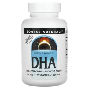Source Naturals DHA 200 mg 120 Vegetarian Softgels 021078006558