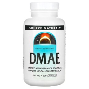 Source Naturals DMAE 351 mg 200 Capsules 021078015833