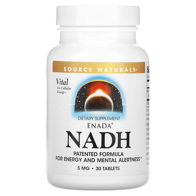 Source Naturals ENADA NADH 5 mg 30 Tablets 1 Source Naturals ENADA NADH 5 mg 30 Tablets 021078012498