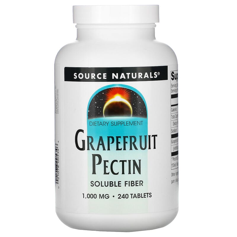 Source Naturals Grapefruit Pectin 1.000 mg 240 Tablets 1 Source Naturals Grapefruit Pectin 1.000 mg 240 Tablets 021078005346
