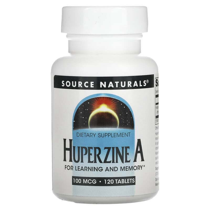 Source Naturals Huperzine A 100 mcg 120 Tablets 1 Source Naturals Huperzine A 100 mcg 120 Tablets 021078024101