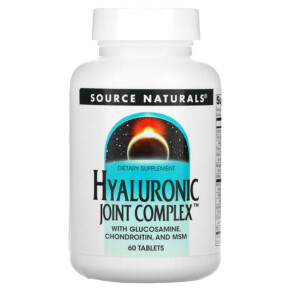 Source Naturals Hyaluronic Joint Complex with Glucosamine Chondroitin and MSM 60 Tablets 021078018933