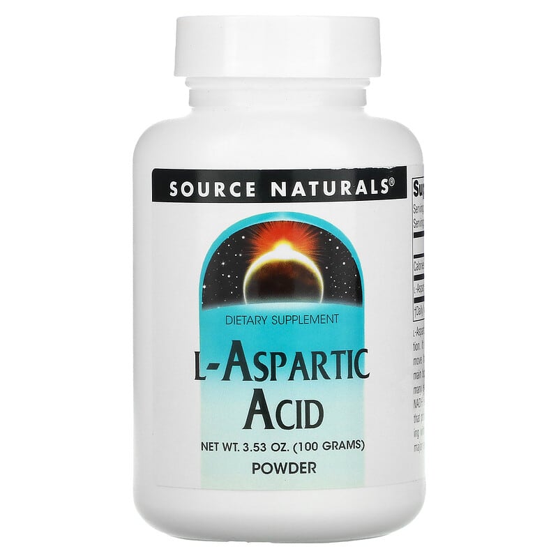 Source Naturals L-Aspartic Acid Powder 3.53 oz (100 g) 1 Source Naturals L-Aspartic Acid Powder 3.53 oz (100 g) 021078001676