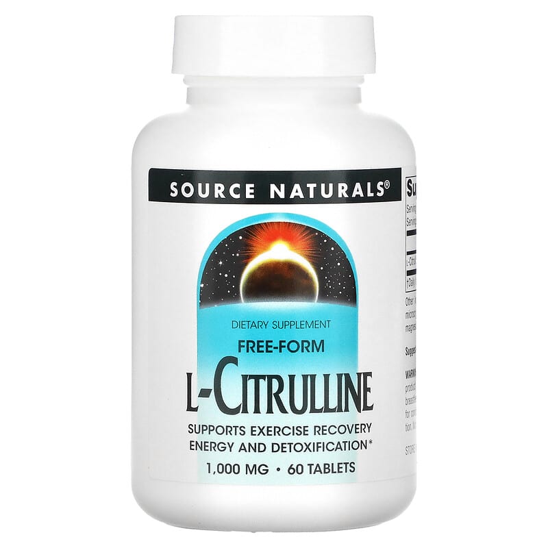 Source Naturals L-Citrulline 1.000 mg 60 Tablets 1 Source Naturals L-Citrulline 1.000 mg 60 Tablets 021078020035