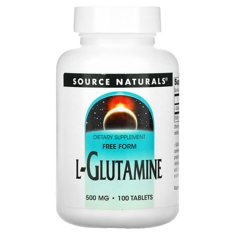 Source Naturals L-Glutamine 500 mg 100 Tablets 1 Source Naturals L-Glutamine 500 mg 100 Tablets 021078001270