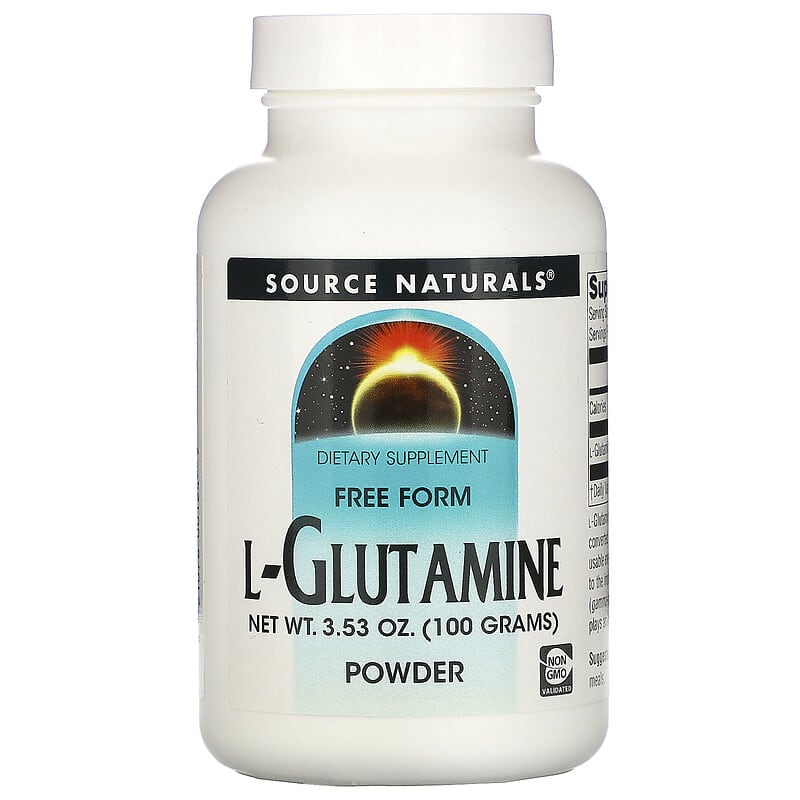 Source Naturals L-Glutamine Powder 3.53 oz (100 g) 1 Source Naturals L-Glutamine Powder 3.53 oz (100 g) 021078001249