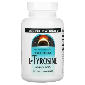 Source Naturals L-Tyrosine 500 mg 100 Tablets 021078001904