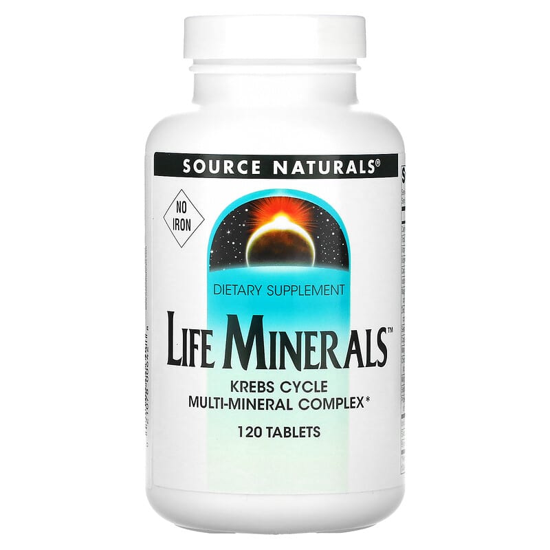 Source Naturals Life Minerals No Iron 120 Tablets 1 Source Naturals Life Minerals No Iron 120 Tablets 021078006428