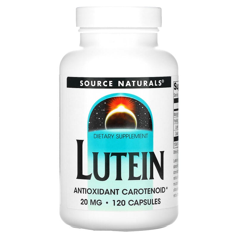 Source Naturals Lutein 20 mg 120 Capsules 1 Source Naturals Lutein 20 mg 120 Capsules 021078026013