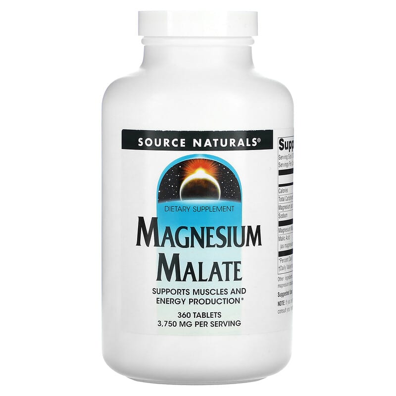 Source Naturals Magnesium Malate 3,750 mg 360 viên 1 Source Naturals Magnesium Malate 3.750 mg 360 Tablets 021078005353