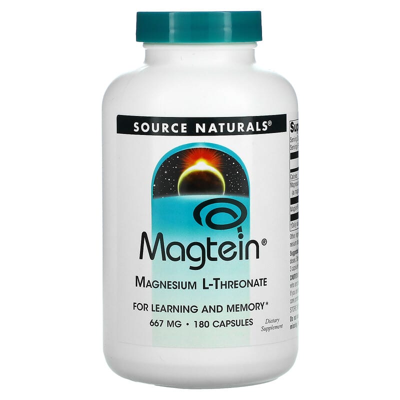 Source Naturals Magtein Magnesium L-Threonate 667 mg 180 viên 1 Source Naturals Magtein Magnesium L-Threonate 667 mg 180 Capsules 021078024866