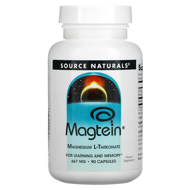 Source Naturals Magtein Magnesium L-Threonate 667 mg 90 viên 1 Source Naturals Magtein Magnesium L-Threonate 667 mg 90 Capsules 021078024859