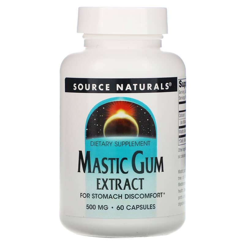 Source Naturals Mastic Gum Extract 500 mg 60 Capsules 1 Source Naturals Mastic Gum Extract 500 mg 60 Capsules 021078014201