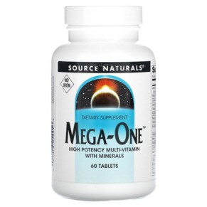 Source Naturals Mega-One No Iron 60 Tablets 021078014416
