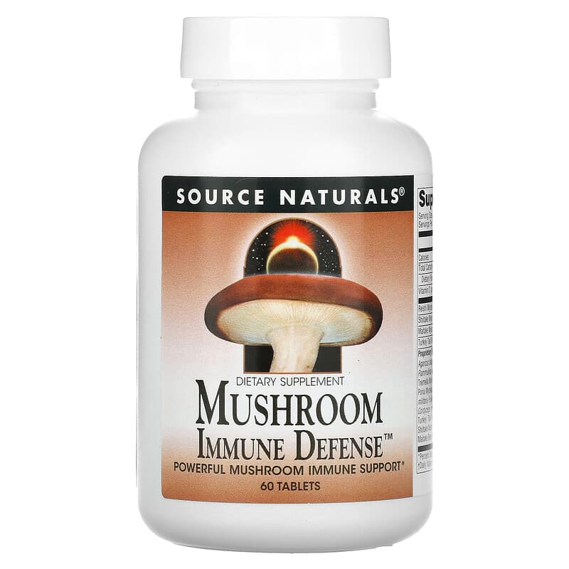 Source Naturals Mushroom Immune Defense 60 Tablets 1 Source Naturals Mushroom Immune Defense 60 Tablets 021078016090