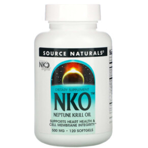 Source Naturals NKO Neptune Krill Oil 500 mg 120 Softgels 021078024262