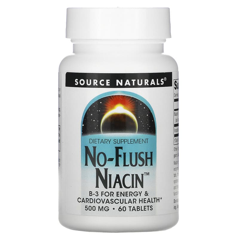 Source Naturals No-Flush Niacin 500 mg 60 viên 1 Source Naturals No-Flush Niacin 500 mg 60 Tablets 021078009214