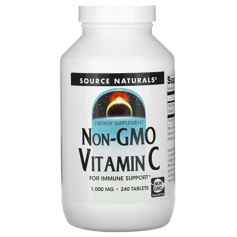 Source Naturals Non-GMO Vitamin C 1,000 mg 240 viên 1 Source Naturals Non-GMO Vitamin C 1.000 mg 240 Tablets 021078026280